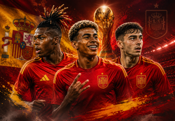 Lamine Yamal, Nico Williams y Pedri representando a España en la convocatoria para el Mundial 2026