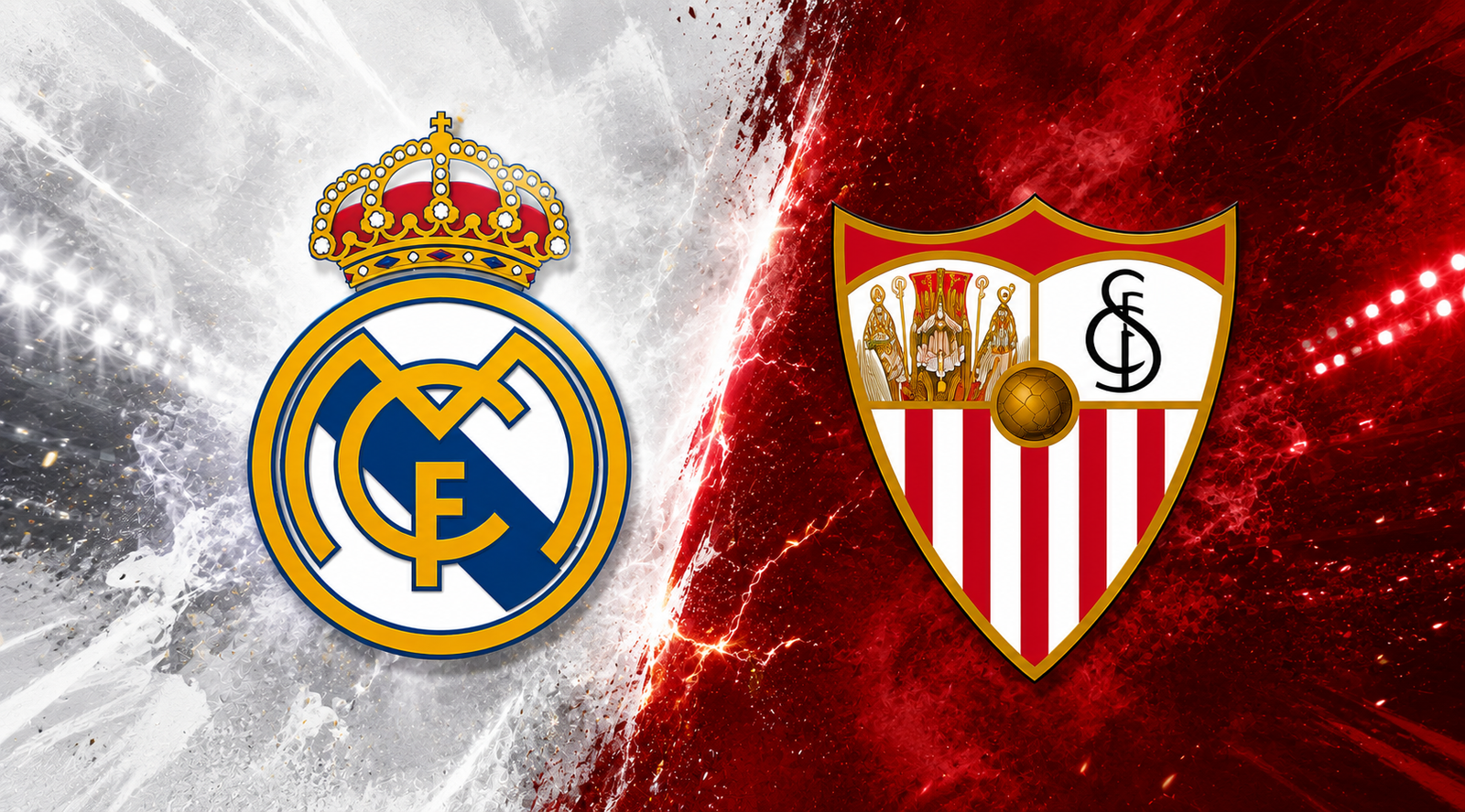 Escudos del Real Madrid femenino y Sevilla FC femenino en una imagen promocional de la Liga F 2026